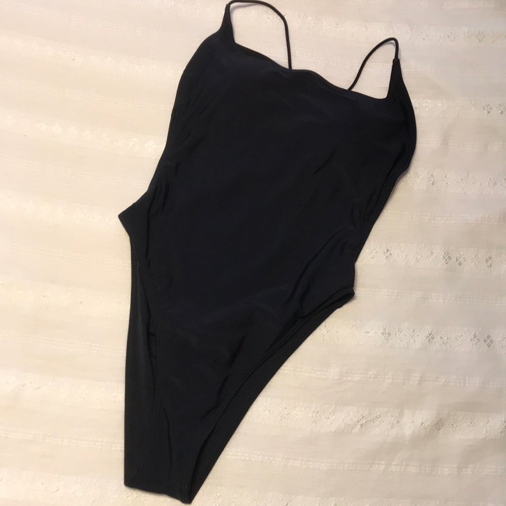 Ladies SHEIN Black One Piece Bathingsuit